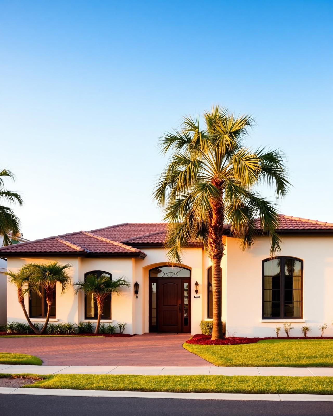 Hogar confortable en South Florida con palmeras